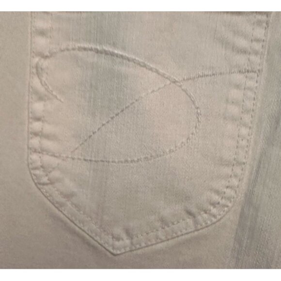 Chicos Platinum Winter White Short Charm Slim Jeans Size 2 - Picture 12 of 12